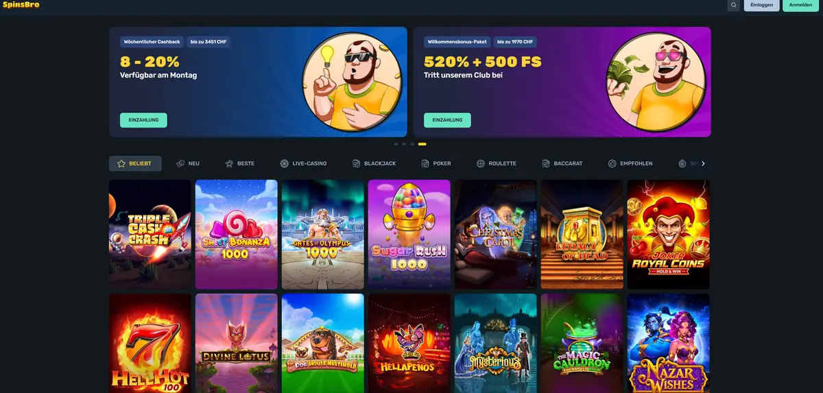 Spinsbro Lastschrift Casino